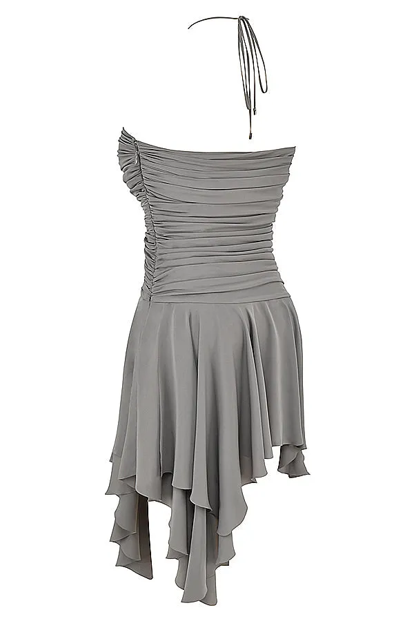 Asymmetrisches Mini Kleid