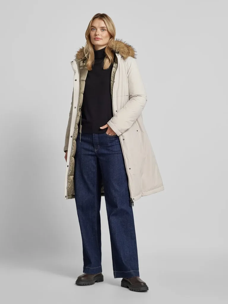 Betty Barclay Steppmantel mit Kunstfellbesatz (offwhite) online kaufen