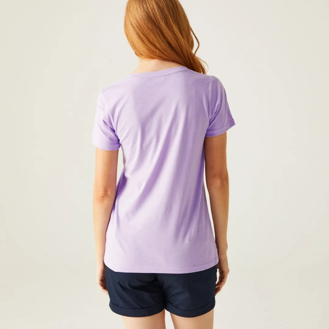 Damen-Baumwoll-T-Shirt Regatta Filandra VIII lila 44
