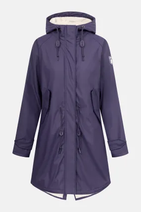 Derbe Regenjacke Friese Tidaholm Damen Lila Gefüttert
