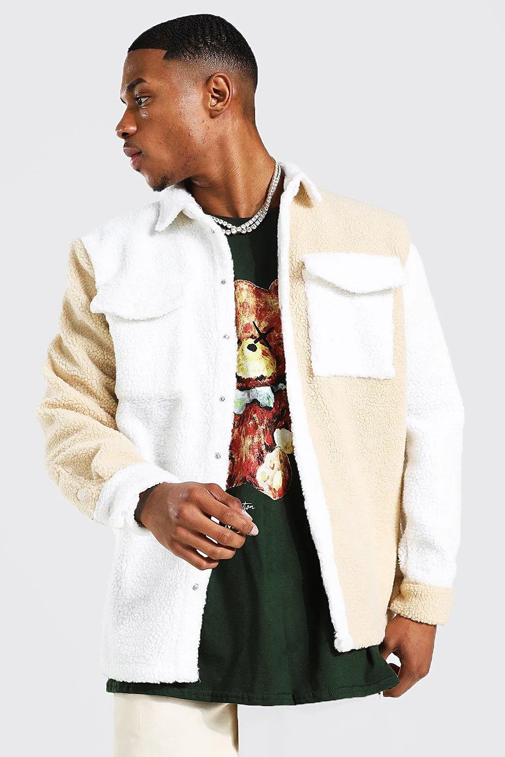 Gespleißtes Borg-Overshirt