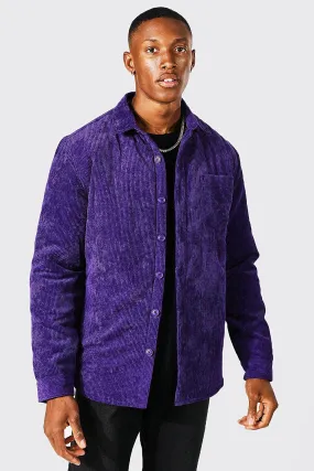 Gestepptes Cord-Overshirt