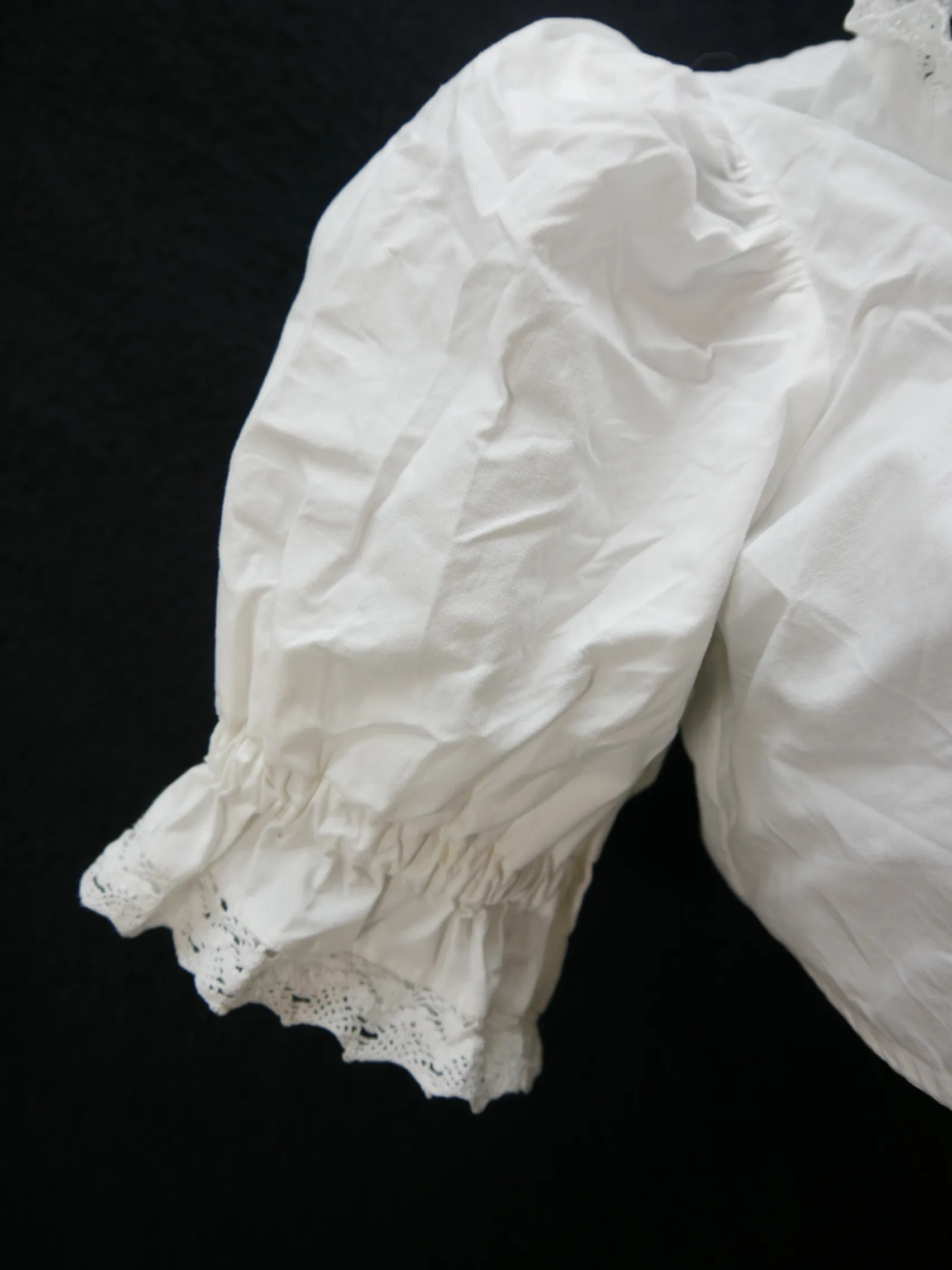 Gr.40 Dirndlbluse süße Bluse für Dirndl Lanz mit Spitze Trachtenbluse B8867