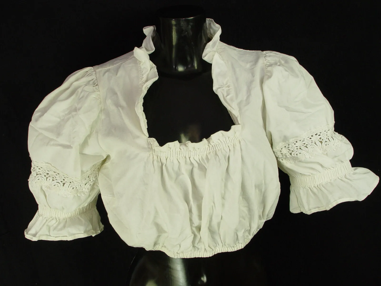 Gr.44 Dirndlbluse ORIGINAL ALPHORN  Bluse für Dirndl Trachtenbluse B2169