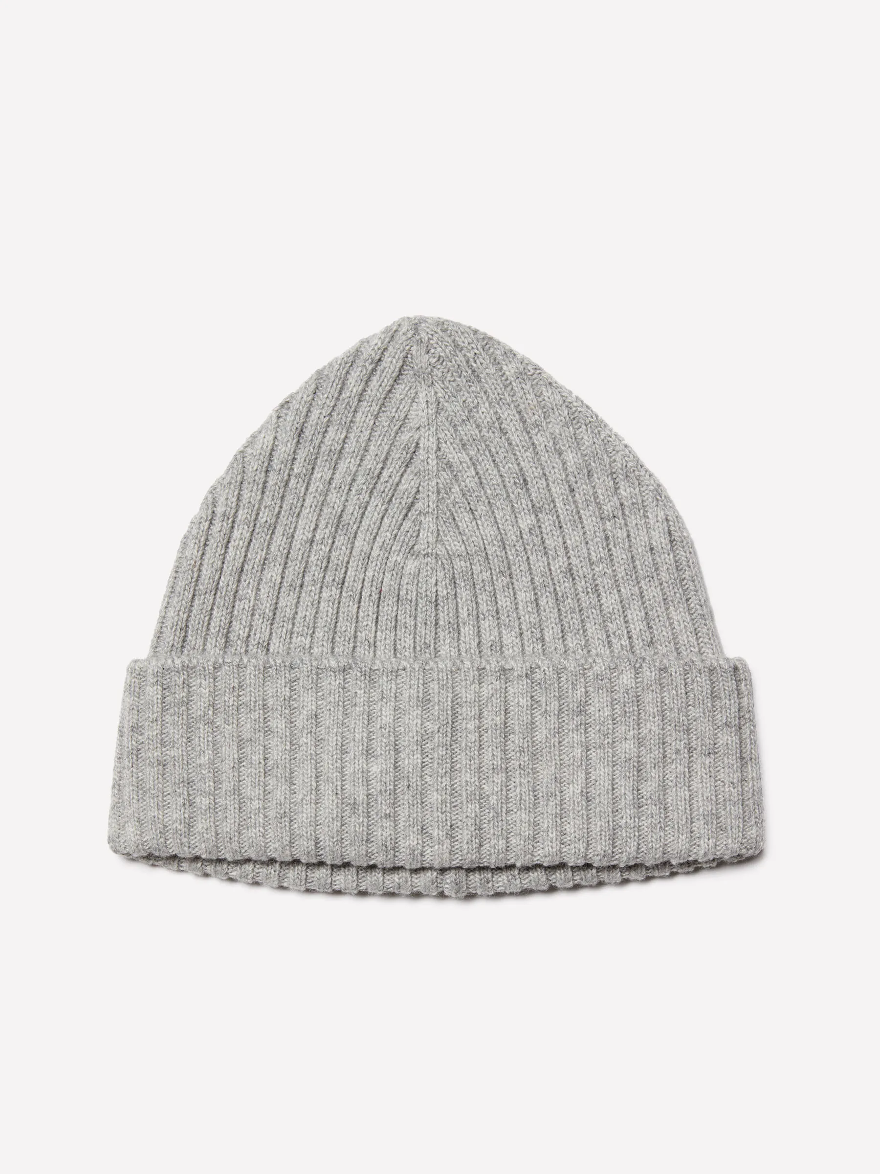 Graue Strickmütze, Grau 