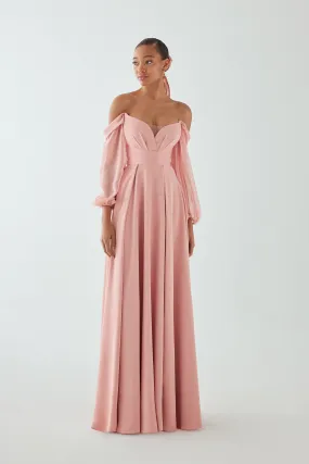 Langes Kleid Lapislazzuli