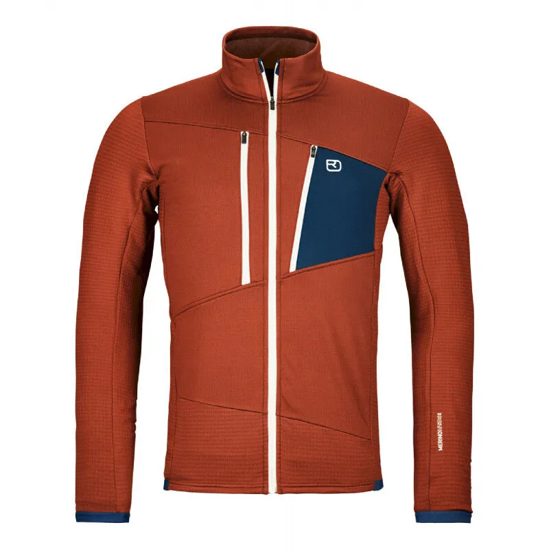 Ortovox Fleece Grid Jacket - Merino Fleecejacke - Herren | Hardloop
