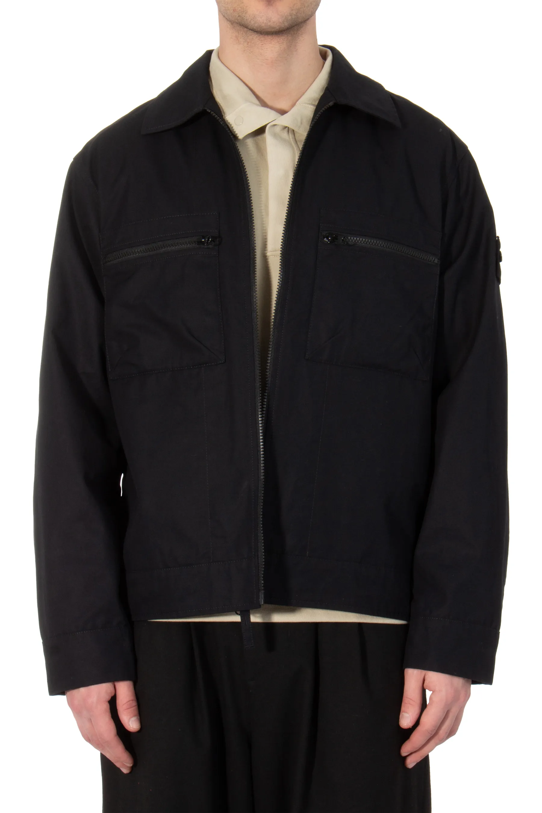 STONE ISLAND Ghost Piece O-Ventile Zip Overshirt  