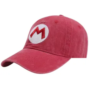 Super Mario Cap – rote Kappe mit rotem "W"