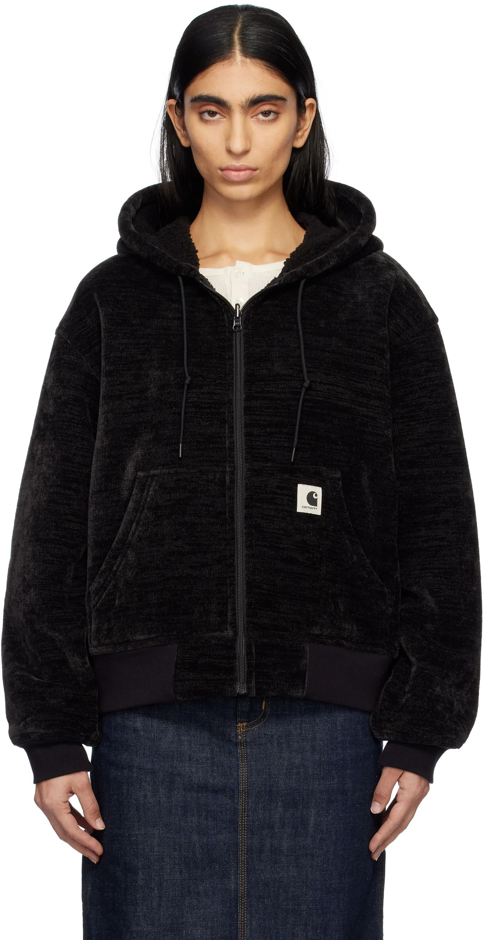 Sweatshirt Carhartt WIP Fleece Lined Hoodie I033905 89XX